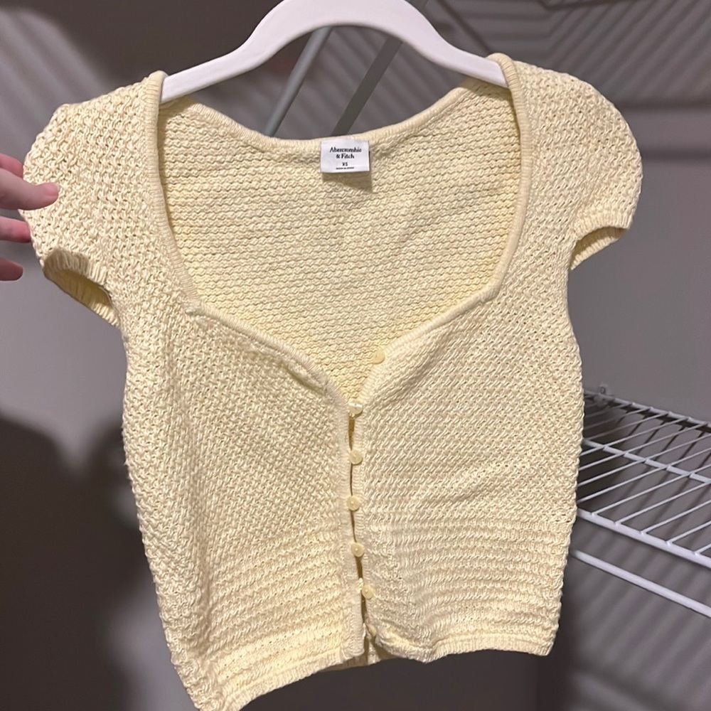 Abercrombie Crochet Button-Through Top